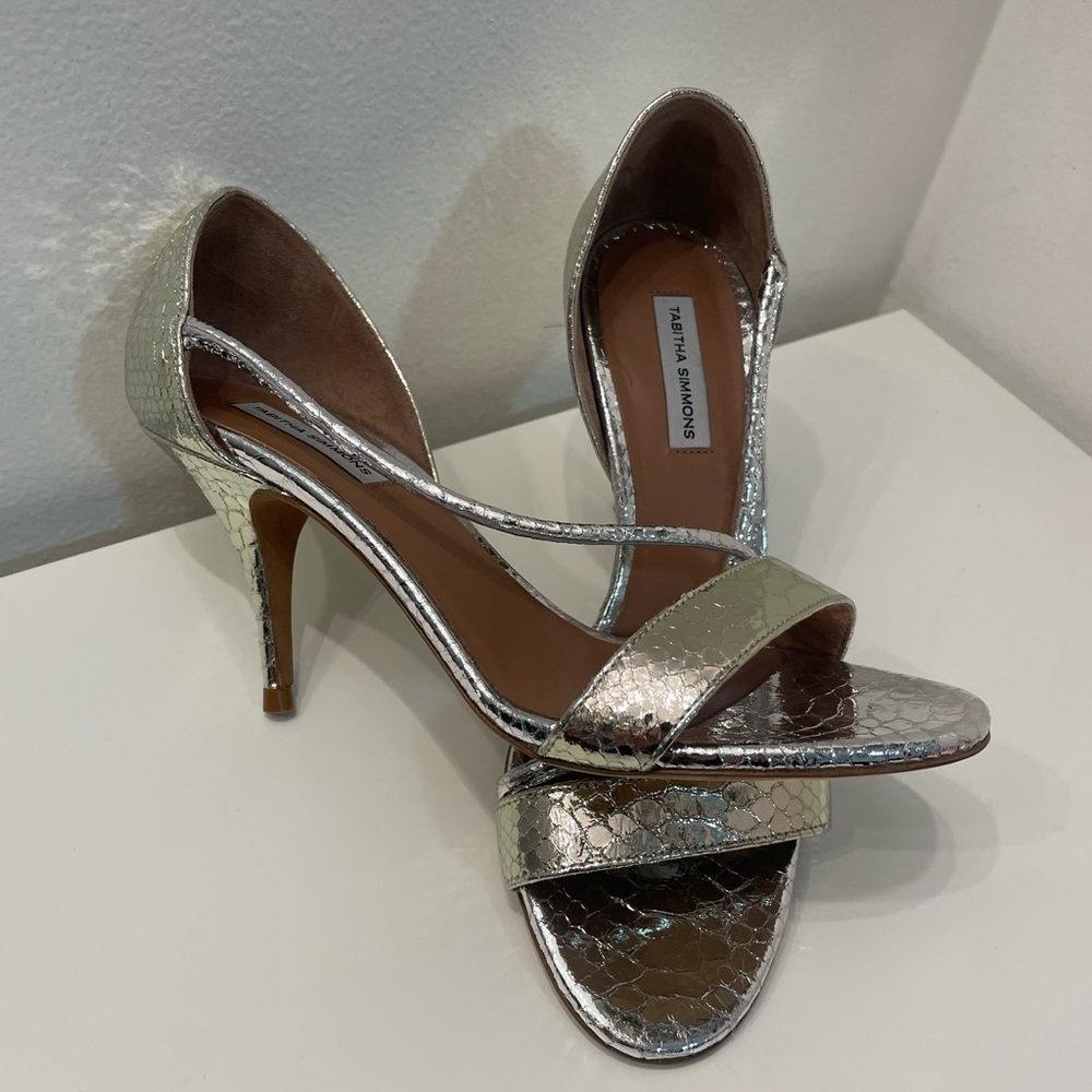 Tabitha Simmons Nile strappy heel in python - Picture 3 of 7